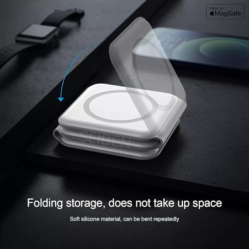 3-in-1 MagSafe Magnetic Foldable Wireless Charger – 23W | Matte Black