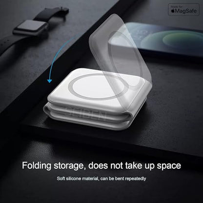 3-in-1 MagSafe Magnetic Foldable Wireless Charger – 23W | Matte Black